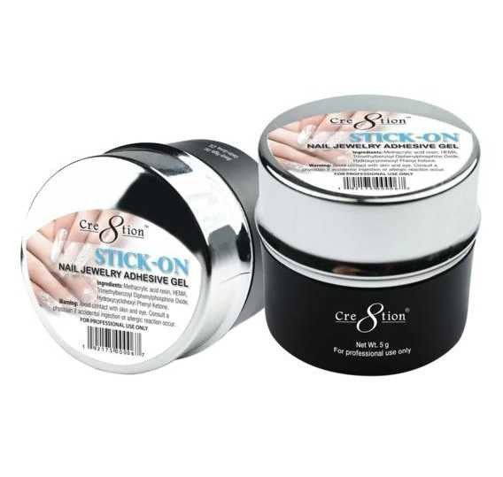 Cre8tion Stick-on Nail Jewelry Adhesive Gel 7.5g NAIL TIP GLUES