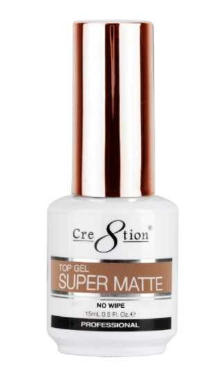 Cre8tion Super Matte Top Gel No-Wipe 15ml/0.5oz