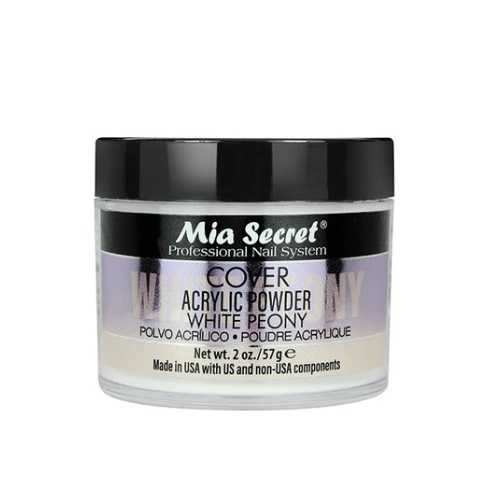 Mia Secret Acrylic Nail Powder- Cover White Peony 2oz Mia Secret Acrylic Nail Powder
