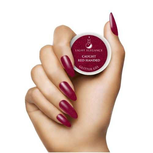 Light Elegance Glitter Gel- Caught Red Handed LIGHT ELEGANCE GLITTER GEL