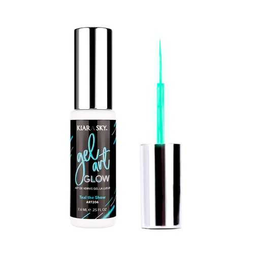 Kiara Sky Gel Art Glow- ART206 Teal The Show KIARA SKY Gel Art Pro - GLOW COLLECTION