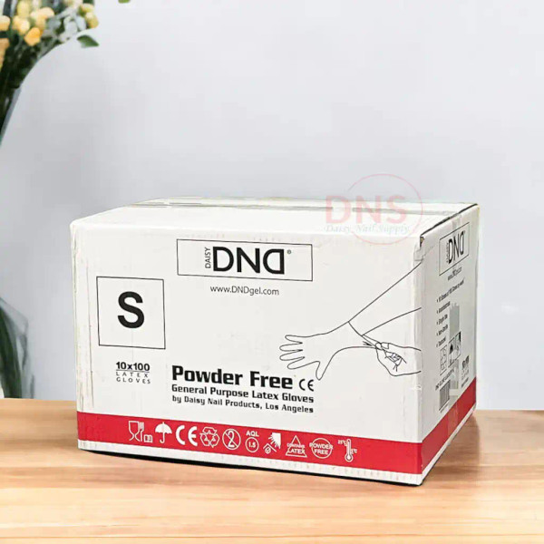 DND Disposable Latex Gloves- Size S- 1 Case 1000 Gloves