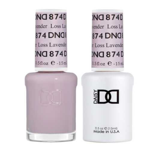 DND Gel & Matching Lacquer- 874 LESS LAVENDER DND Gel & Matching Lacquer