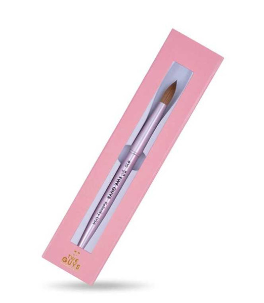 2 GUYS Acrylic Nail Brush Size #10 - Pink MISCELLANEOUS