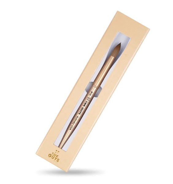 2 GUYS Acrylic Nail Brush Size #16 - Gold