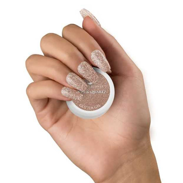 "New Size" Light Elegance Glitter Gel- Pints & Quartz 10ml