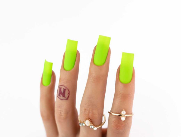 M-100 Hot Lime Bling - NOTPOLISH 2 in 1 "M" Powder Collection ACRYLIC POWDERS