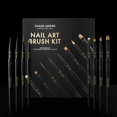 Chaun Legend Nail Art Brush Kit - 8 Essential Brushes