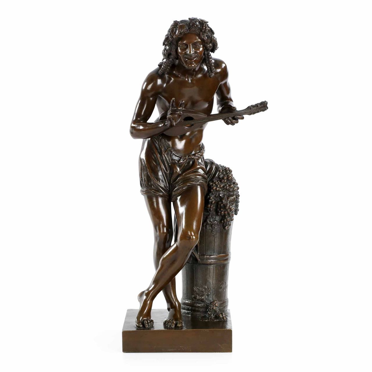 Duret “Improvisateur” French Bronze Sculpture, 18th century