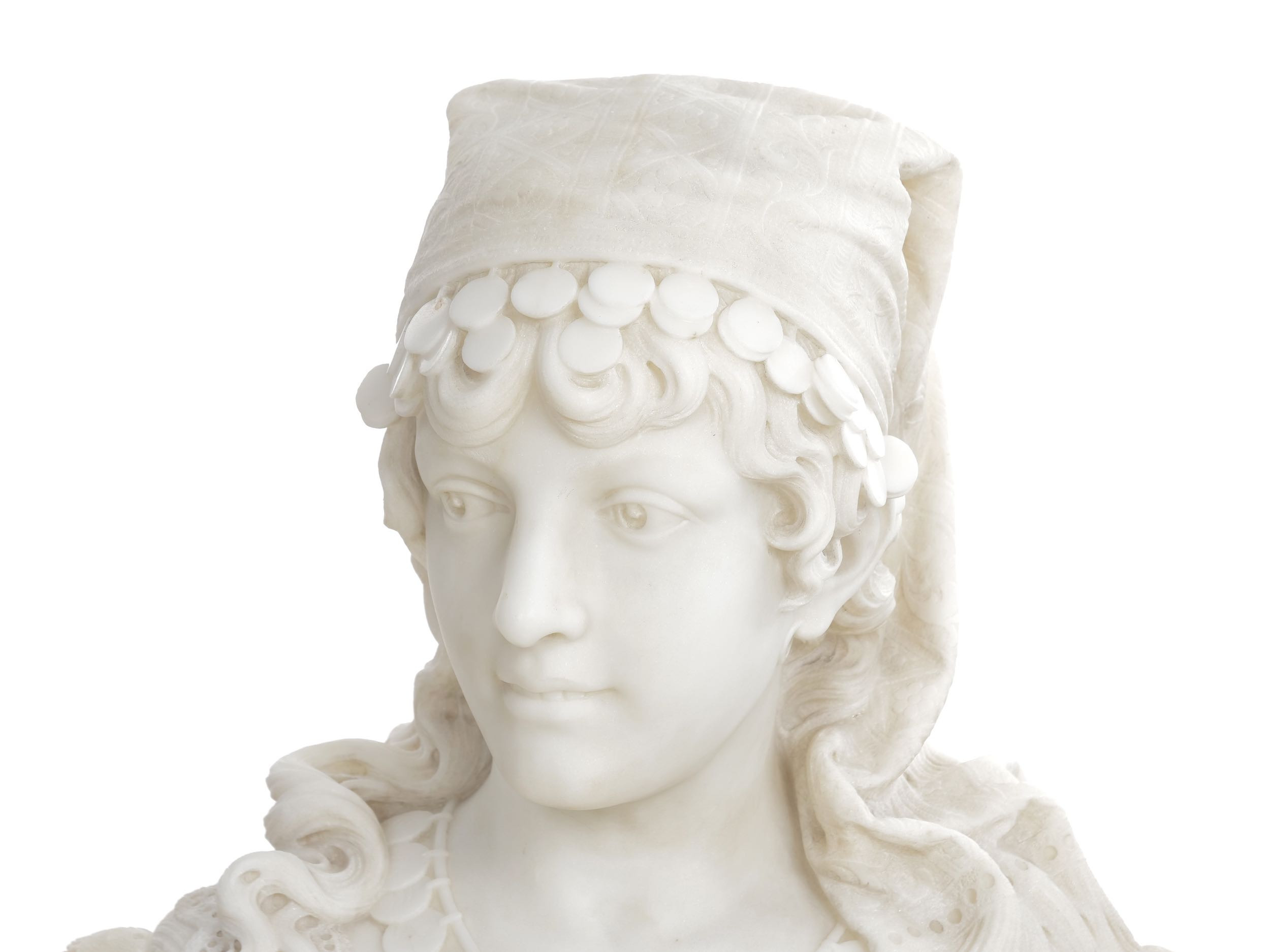 Colorized marble bust of a woman, Roman, 300 A.D. by louisshamurel on  DeviantArt