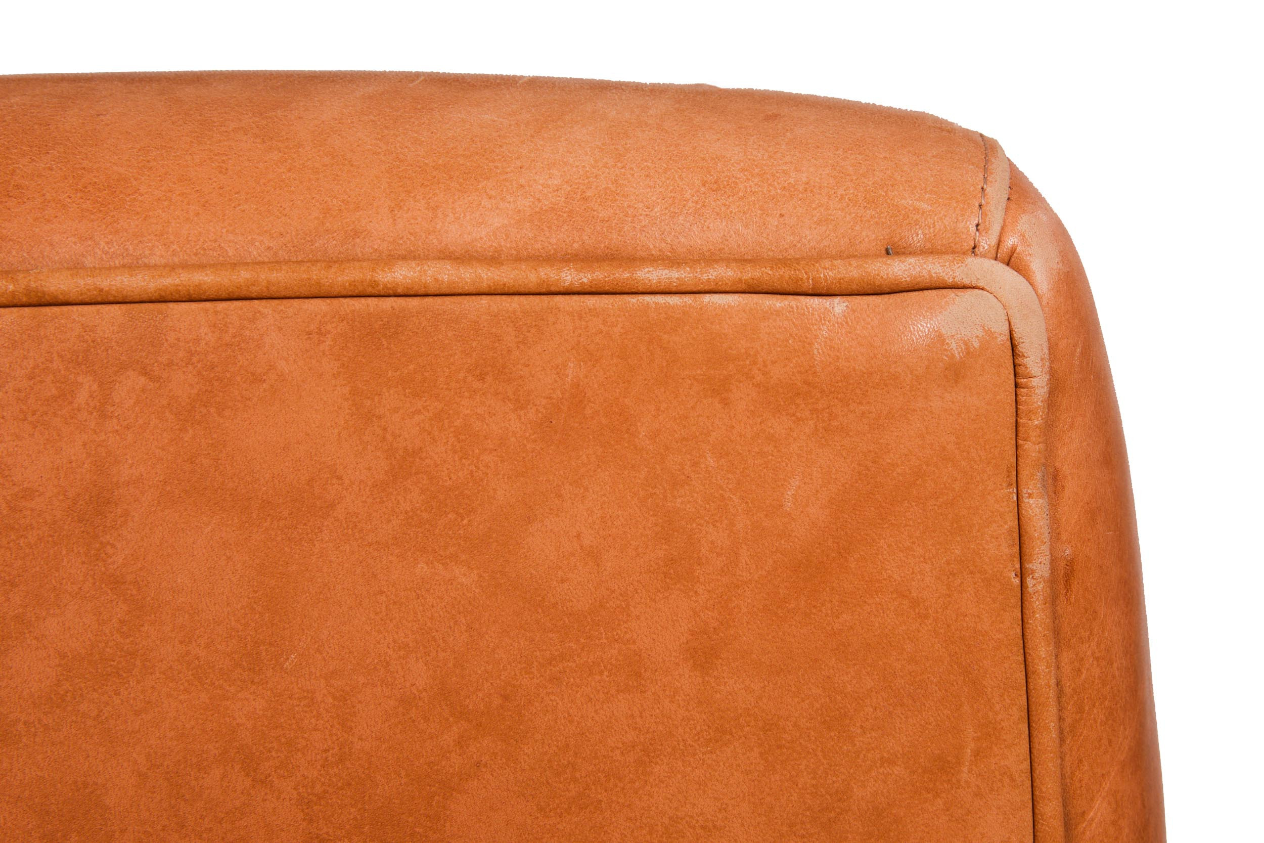 Art Deco Style Leather Club Chair & Ottoman | Designed by Coach