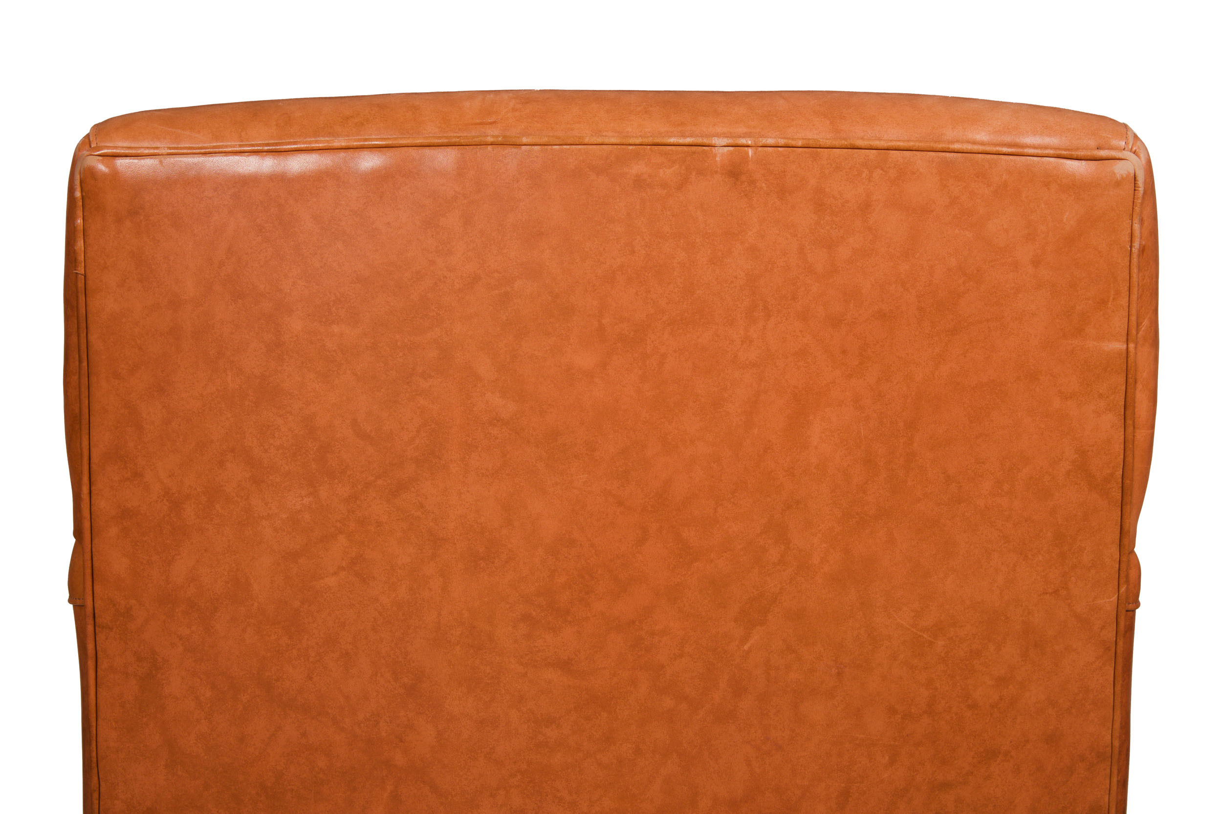 Art Deco Style Leather Club Chair & Ottoman | Designed by Coach