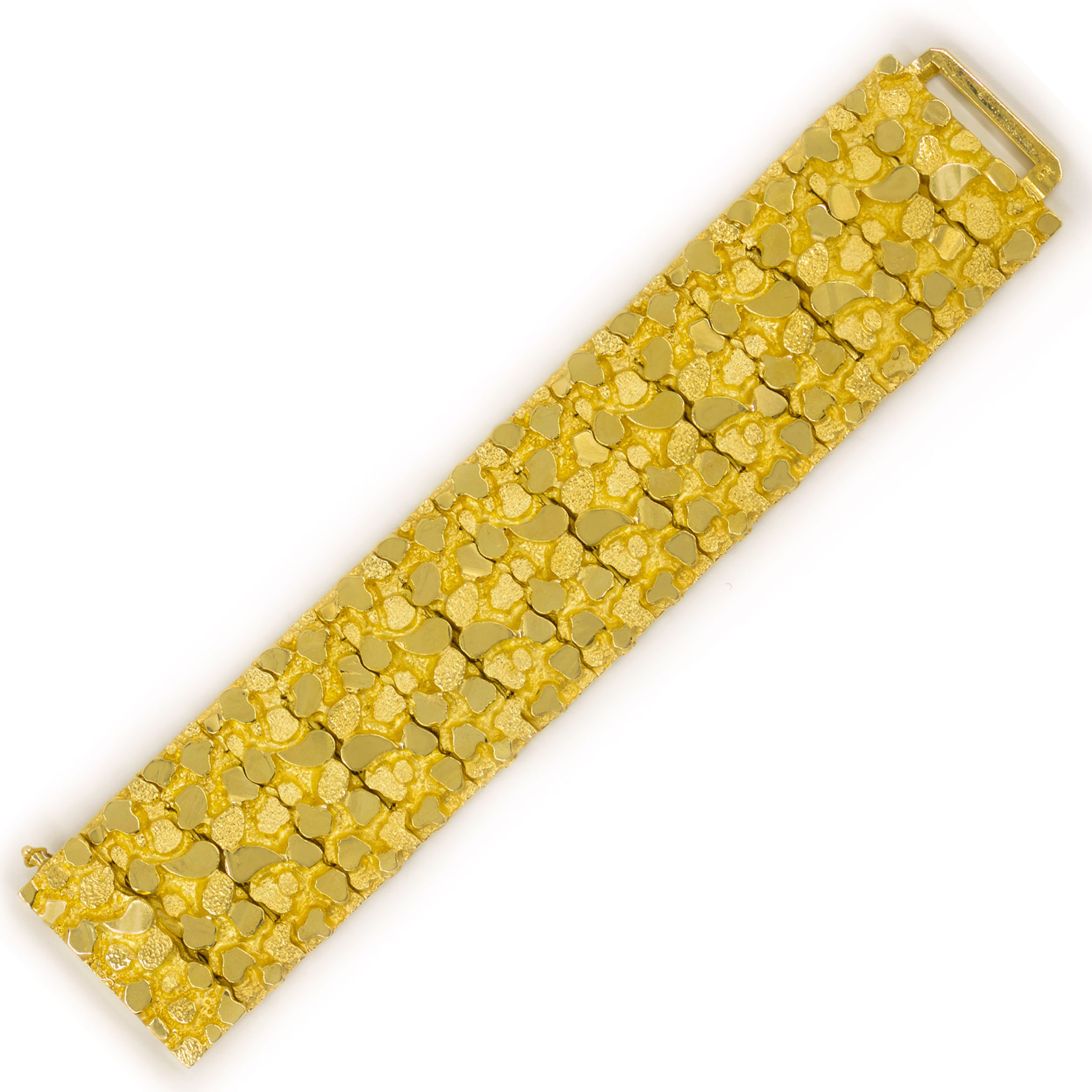 Gold nugget bracelet on sale price