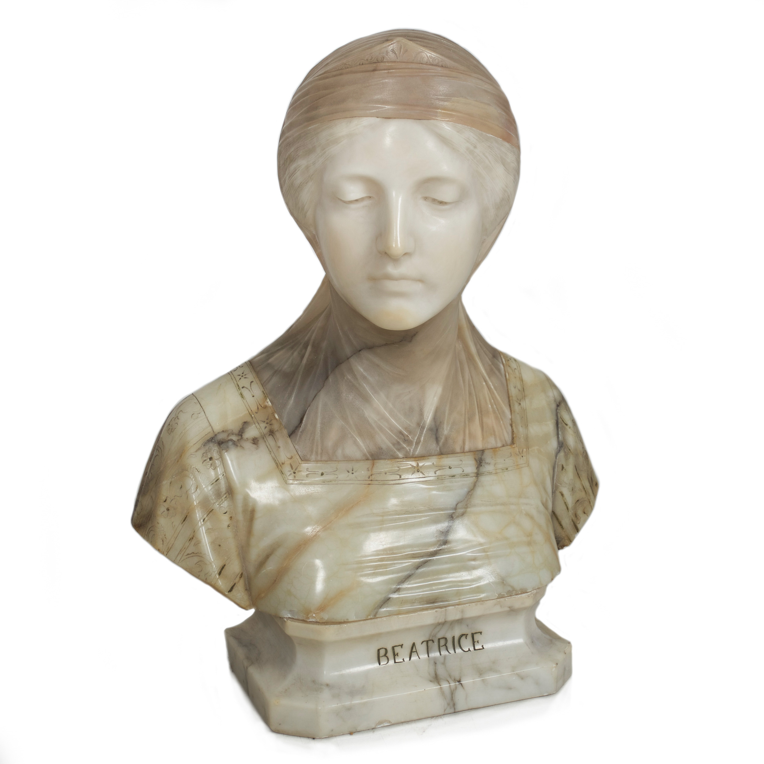 Prof.G.Bessl 三美神像　ゼウスの娘たち　イタリア製　ヴィンテージ Bust of Beatrice