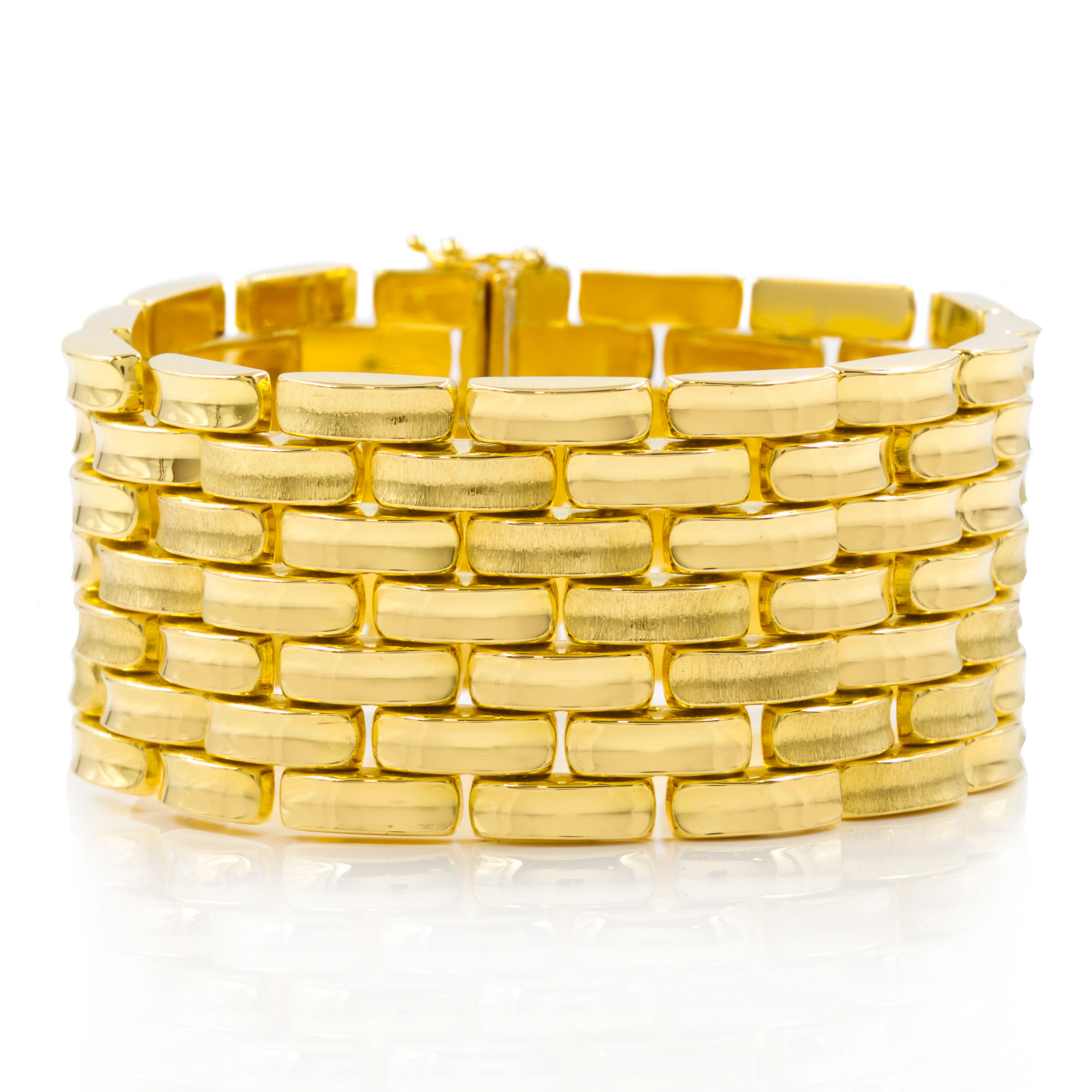 18K Gold Plated Women Men Snake Bone Bracelet Curb Chain Fashion Bangle  Jewelry