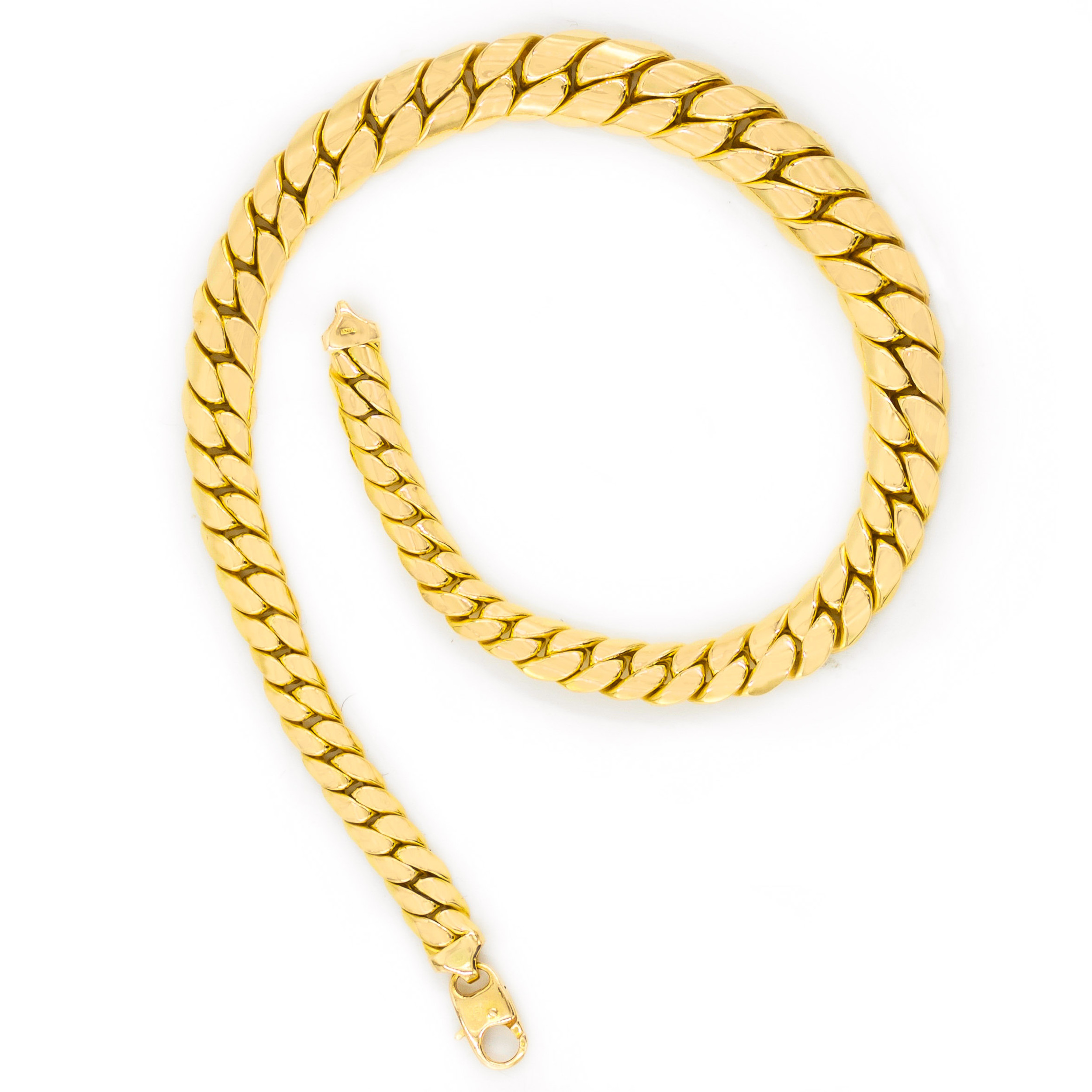 18kt Oro Classic Graduated Link Necklace - 001-431-00496