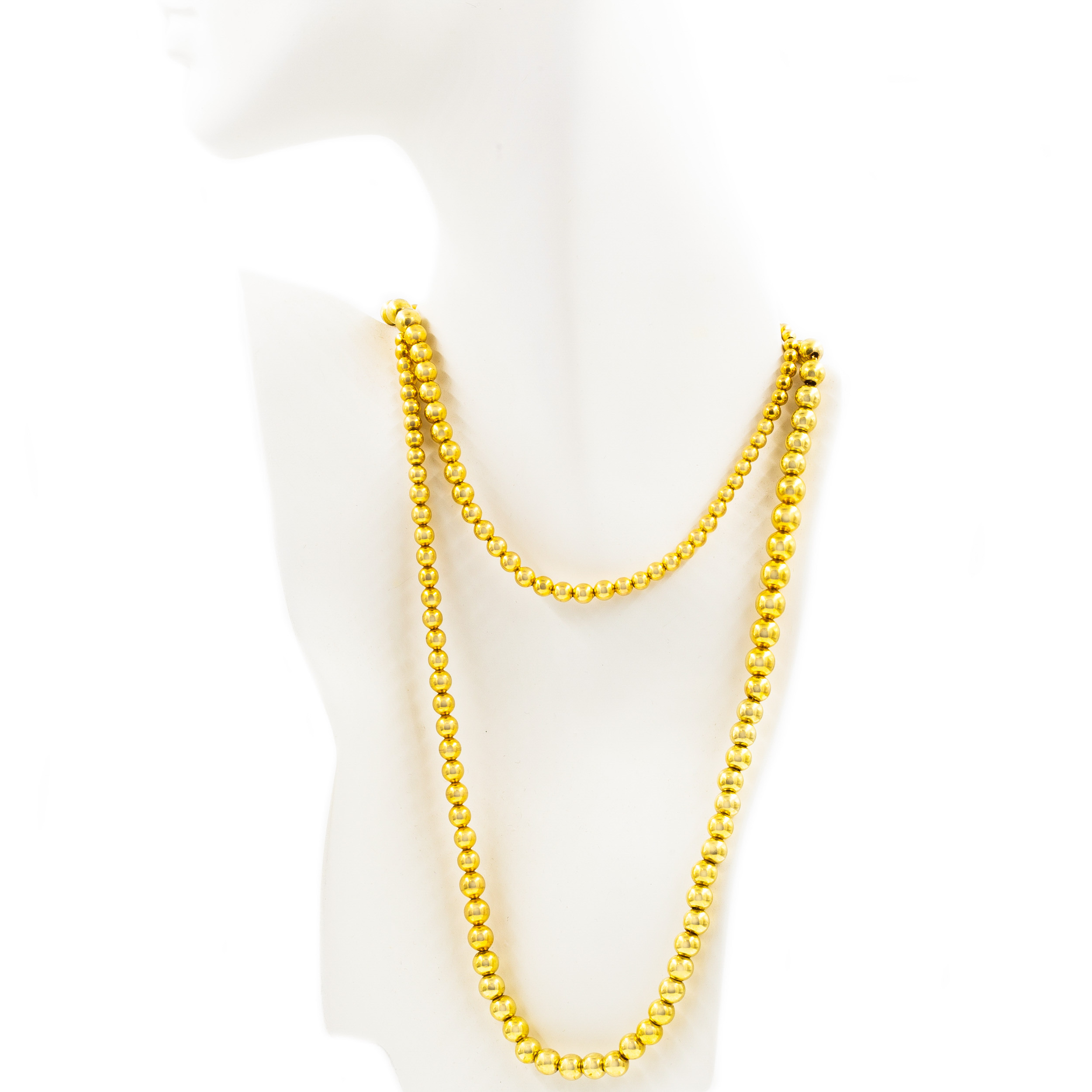 RF Chas Rice Bead Necklace - Gold Creations