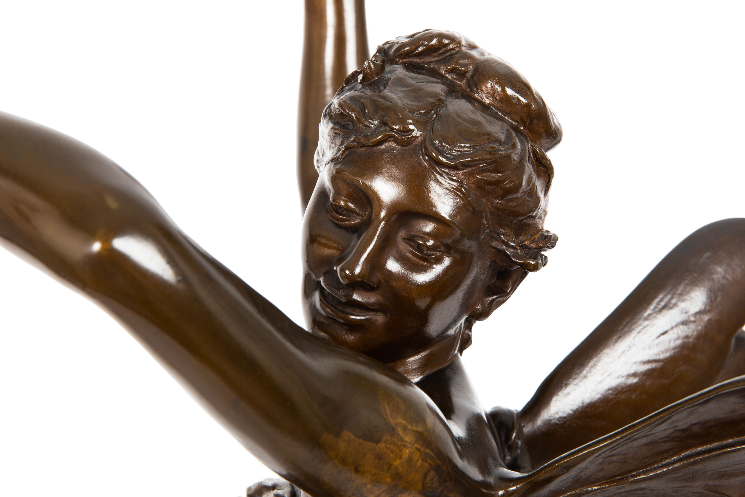 Eugene Delaplanche (French, 18361891) Antique Bronze Sculpture, F