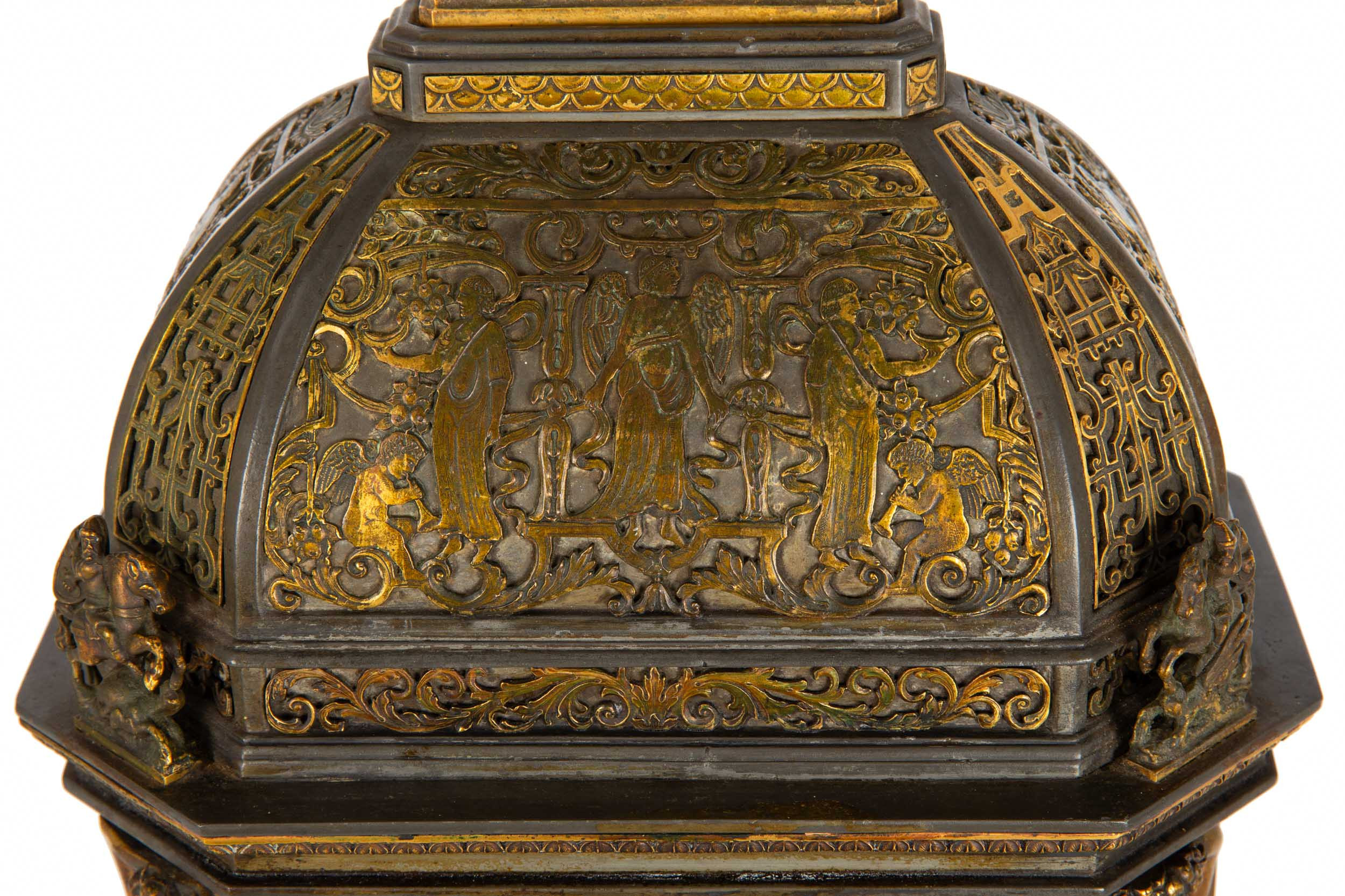 Art Nouveau Architectural Clock | Edward F. Caldwell