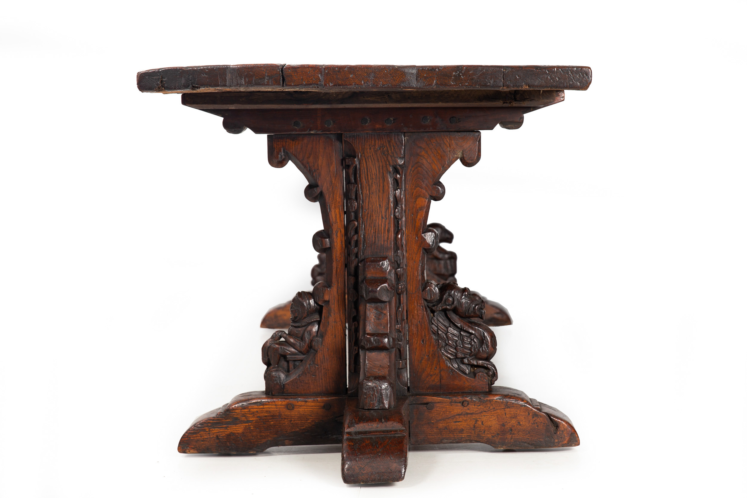 Italian renaissance oak foot stool