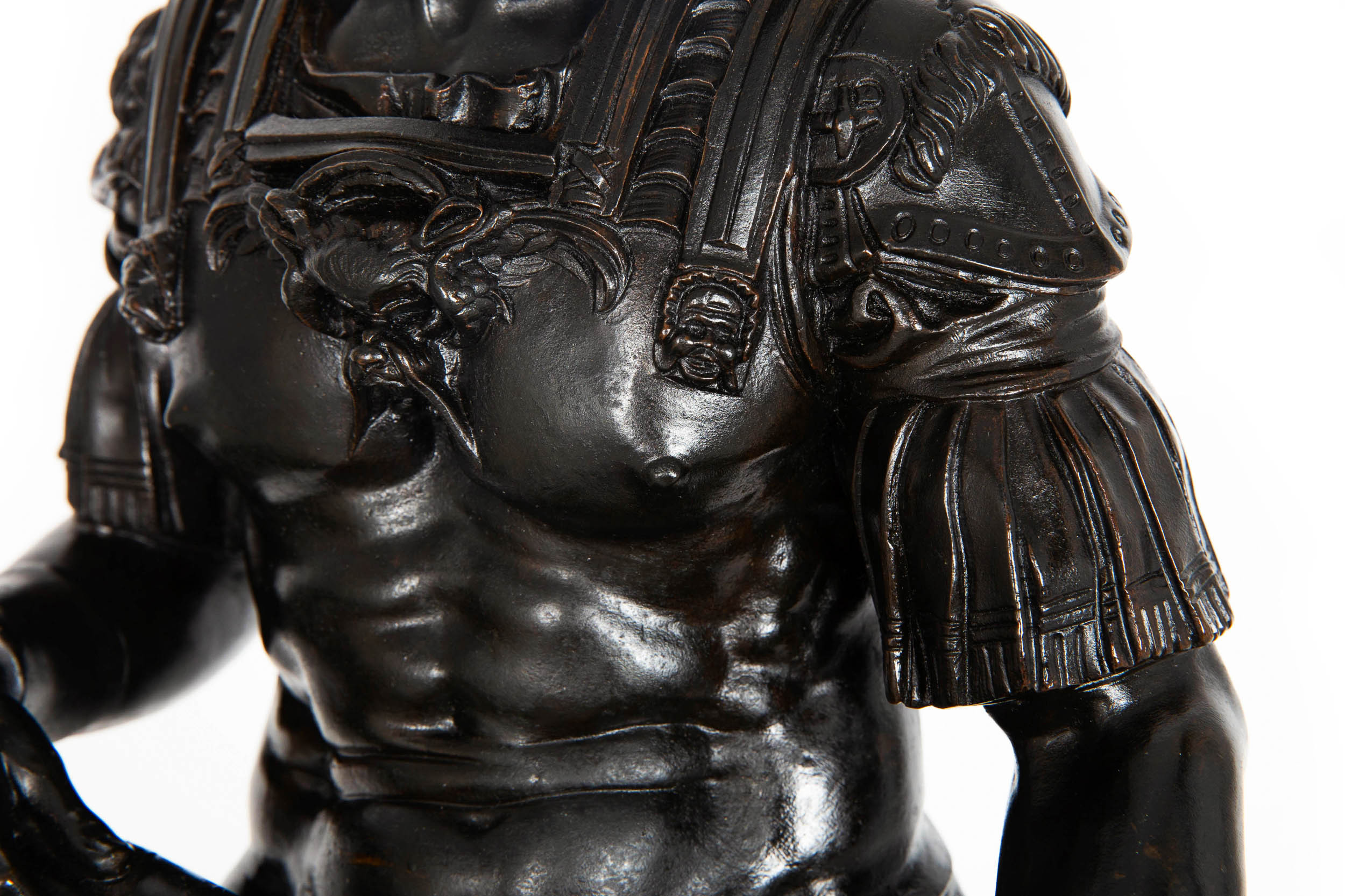 Grand Tour Bronze Model of Giuliano de Medici after Michelangelo