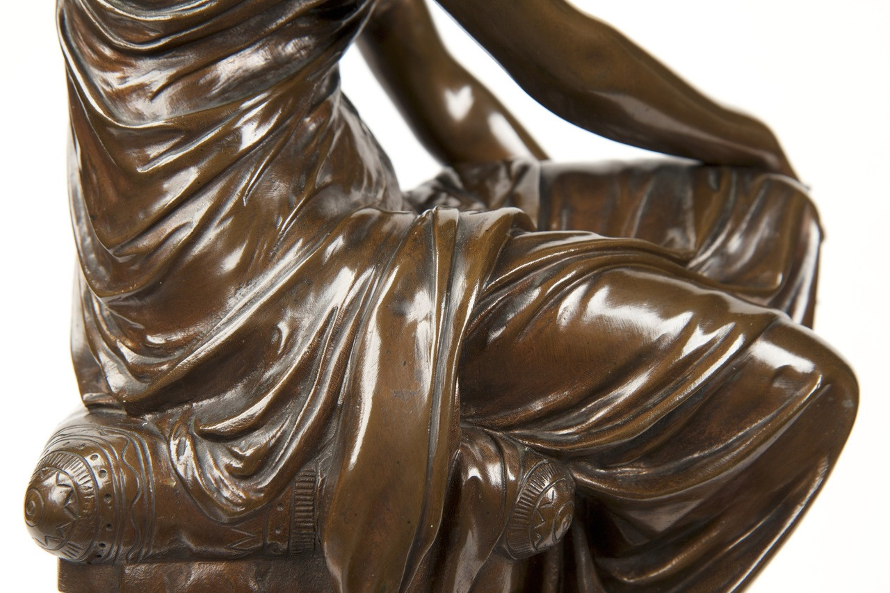 Eugene Aizelin (French, 1821-1902) Antique Bronze Sculpture