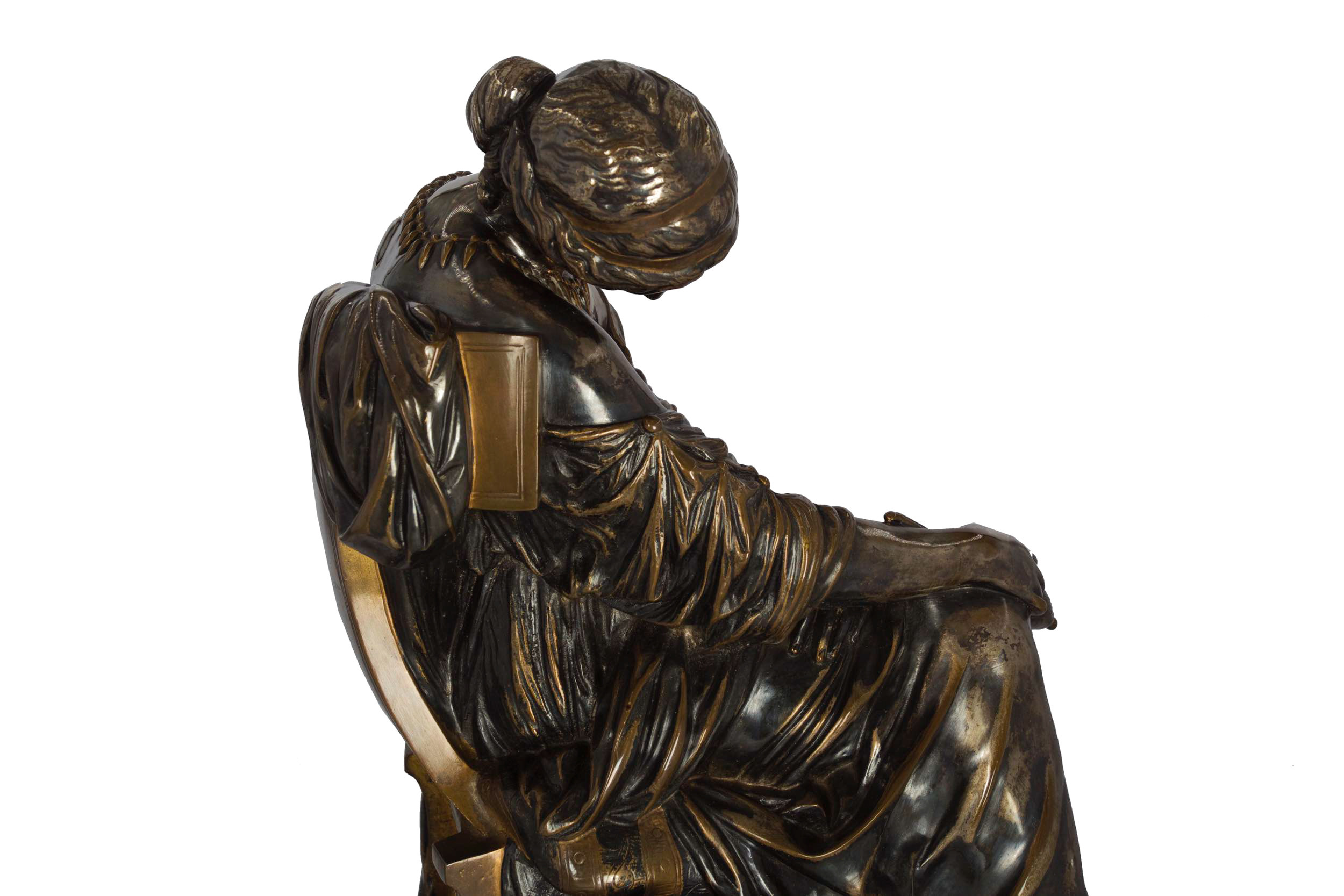 sværd Galaxy Trolley Penelope Sleeping", bronze sculpture | Pierre Jules Cavelier (French,  1814-94)