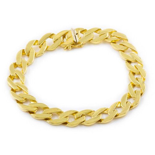 Vintage 14k Gold Curb-Link Bracelet, 8" length | 30.5 grams
