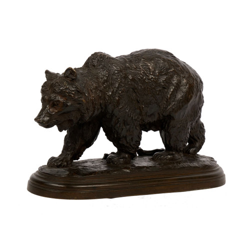 "Ours Marchant (Walking Bear)", bronze sculpture | Isidore Bonheur