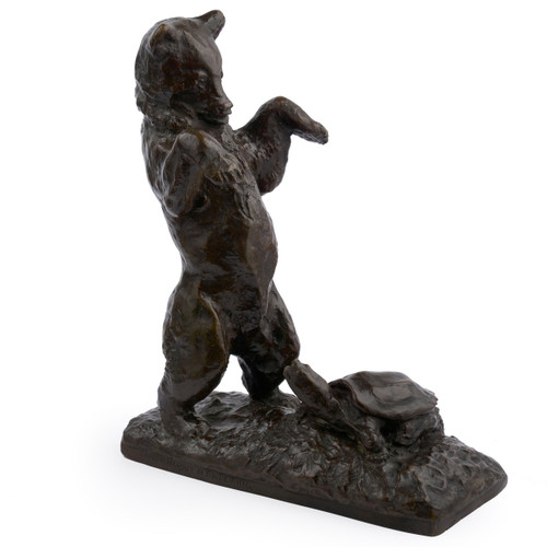 "Mutual Surprise" (1907), bronze sculpture | Edwin Willard Deming 
