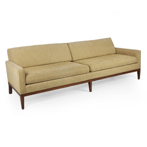 Mid-Century Modern Walnut "Tuxedo" Sofa by Lane | United States, circa 1960s