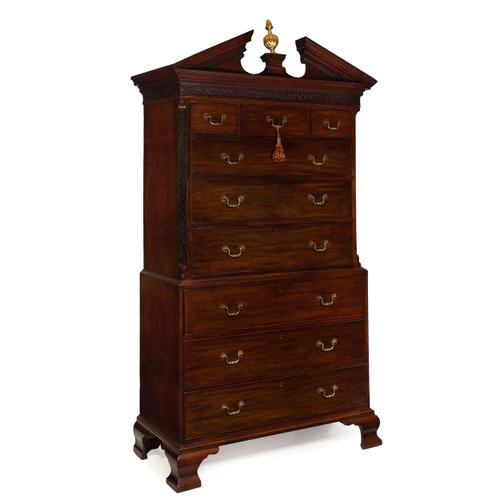 George III Mahogany Chest on Chest Secretary Desk | England, circa 1760