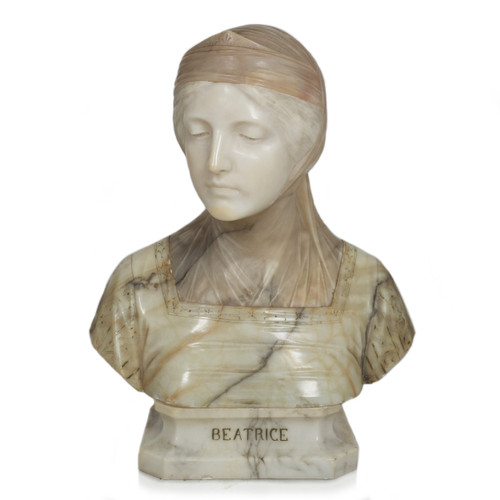 "Bust of Beatrice" | Professor Giuseppe Bessi (Italian, 1857-1922)