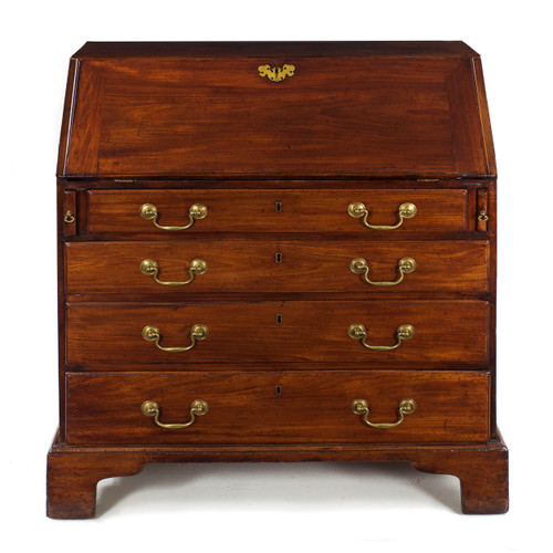 English George III Mahogany Slant-Front Desk 