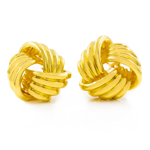 Tiffany & Co | Pair of Swirling "Love Knot" 18k Gold Earrings