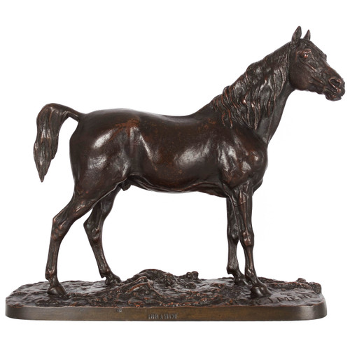 Bronze Sculpture of "Ibrahim - Arabian Stallion" after Pierre Jules Mene