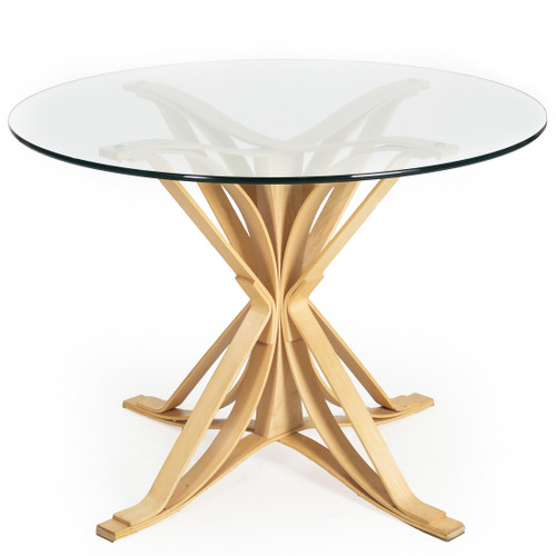 "Face Off" Laminated Bentwood Center Table | Frank Gehry for Knoll, 40" model 