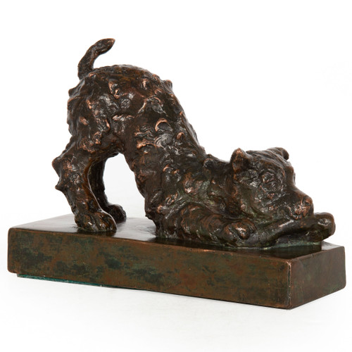 American Bronze Sculpture of Terrier by Edith Barretto Parsons