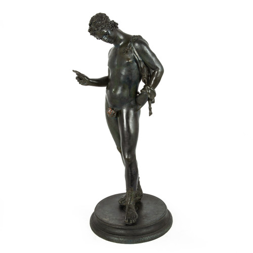 "Narcissus" | Grand Tour Bronze Sculpture after Antiquity