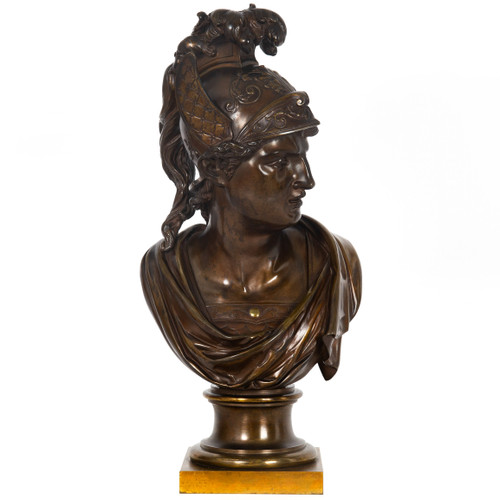 A Fine French Bust of a Greek Warrior | late 19th century