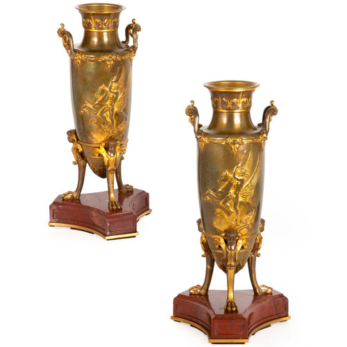 FERDINAND BARBEDIENNE ブロンズ　インクボトル　フランス FERDINAND BARBEDIENNE ブロンズインクボトルフランス