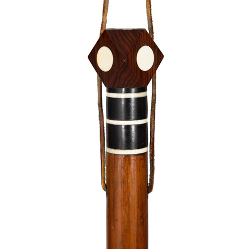 A Fine Inlaid Rosewood Dodecahedron Cane A Fine Inlaid Rosewood Dodecahedron Cane