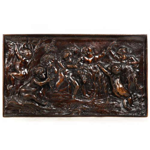 Putti Tormenting a Goat | after Francois Duquesnoy, 18th century
