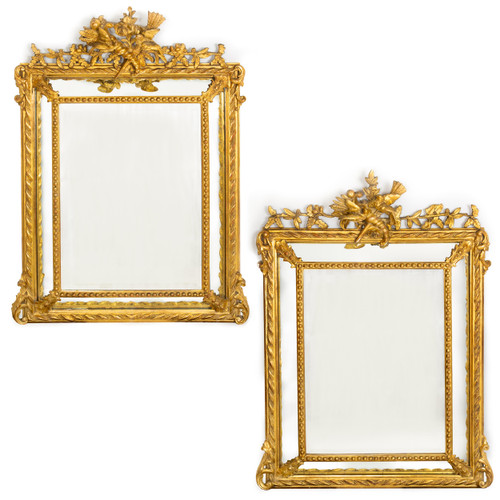 Fine French Neoclassical Wedding Mirrors | Mid-19th century