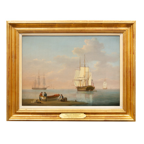 "Frigates at Anchor" (1792) | William Anderson