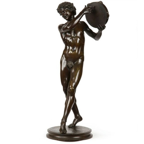 Rare Justin Sanson (French, 1833-1910) Antique Bronze Sculpture, Boyers Foundry