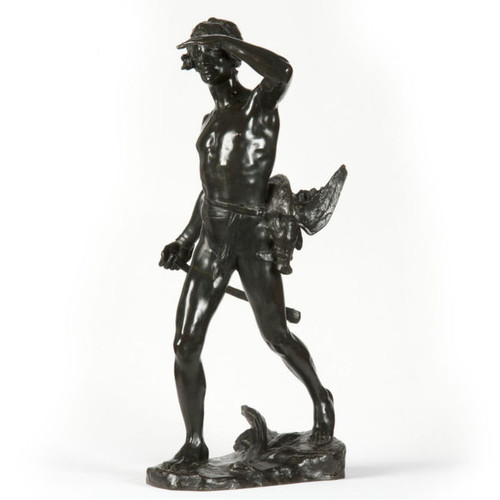 Maurice Bouval (French, 1863-1916) Antique Bronze Sculpture c.1900, Goldscheider