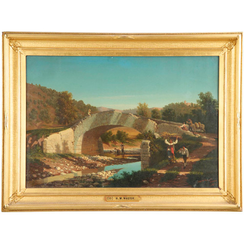 Henry W. Waugh (American, 19th Century) Antique Landscape Painting
