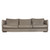 Gamma Arredamenti "Alfred" Stitched Leather 3-Seater Sofa