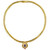 Estate 18k Gold Necklace with Teardrop Pendant | 21 grams